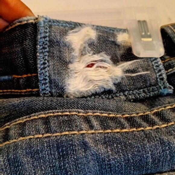 Mek Y2K Mens NEW YORK Denim 100% Cotton Dark Wash Jeans sz 32/34 - Picture 14 of 16